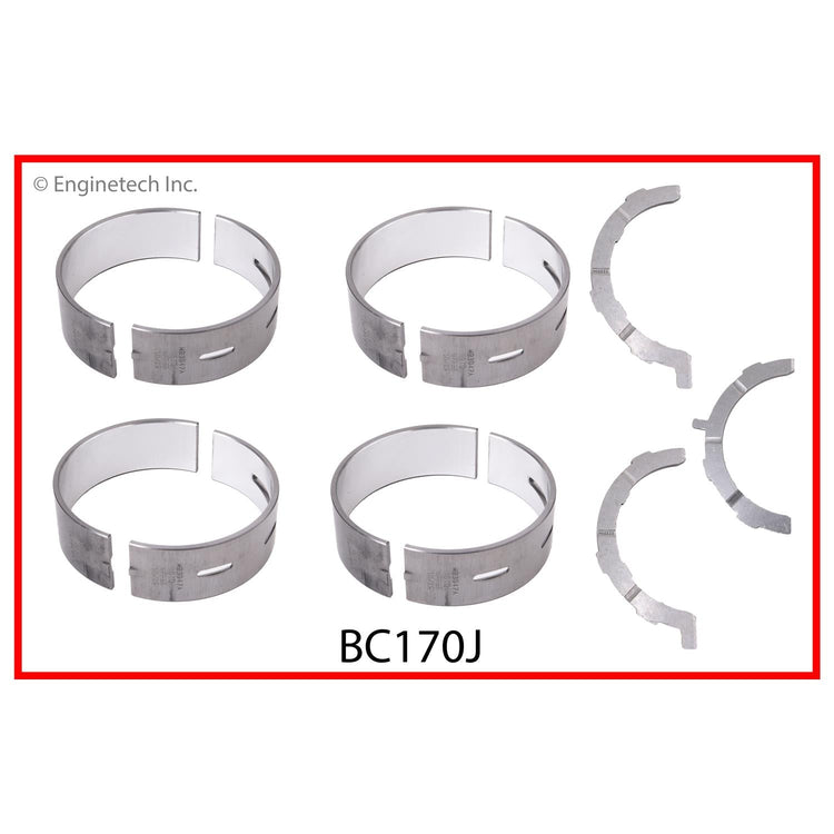Enginetech BC170J.25 Engine Full Crankshaft Main Bearing Set for 2012 Ford & Mazda Vehicles