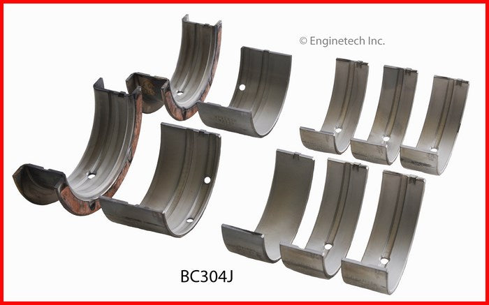 Enginetech BC304J020 Engine Full Crankshaft Main Bearing Set for Oldsmobile 442 and 98