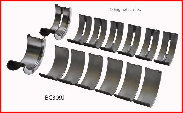 Enginetech BC309J010 Engine Full Crankshaft Main Bearing Set for Ford P-Series and 300 Models