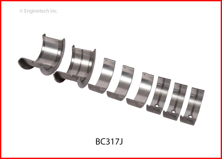Enginetech BC317J030 Engine Full Crankshaft Main Bearing Set for 2012 GMC Savana 1500 and Chevrolet Silverado 1500