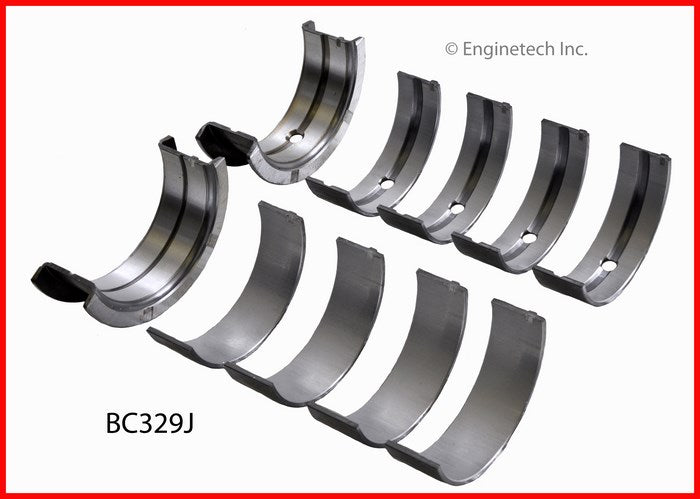 Enginetech BC329J010 Engine Full Crankshaft Main Bearing Set for Classic American Motors Vehicles
