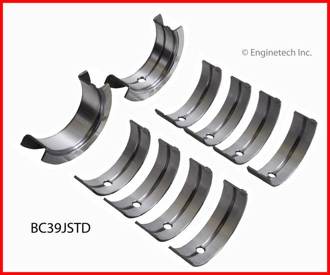 Enginetech BC369J.25 Engine Full Crankshaft Main Bearing Set for Dodge and Plymouth Models