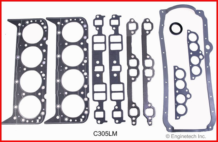 Enginetech C305LM Full Gasket Set for GMC and Chevy Cars and Trucks