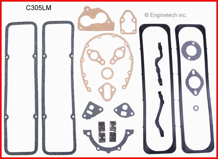 Enginetech C305LM Full Gasket Set for GMC and Chevy Cars and Trucks
