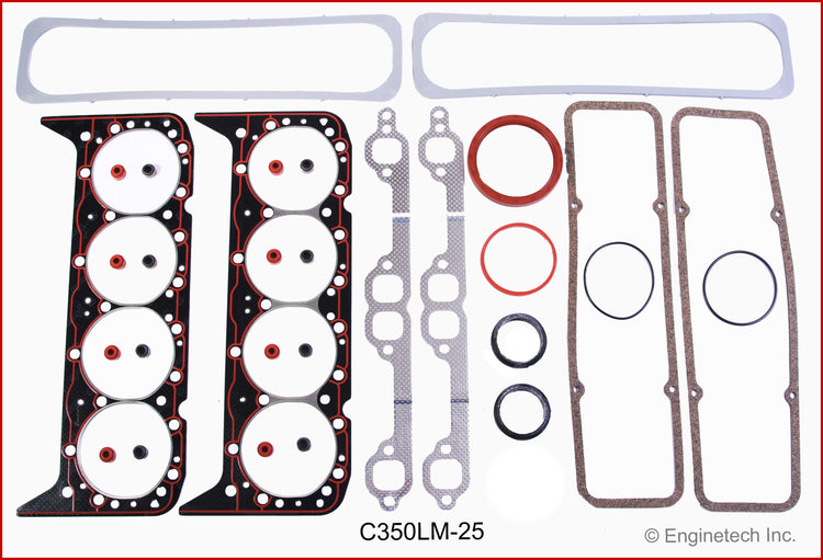 Enginetech C350LM-25 Engine Full Gasket Set for GMC and Chevrolet Vehicles