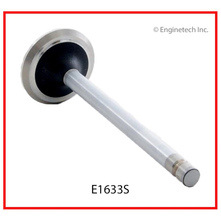 Enginetech E1633SB Oversized Engine Exhaust Valve with Stellite and Chrome Stem for Ford Classic Models