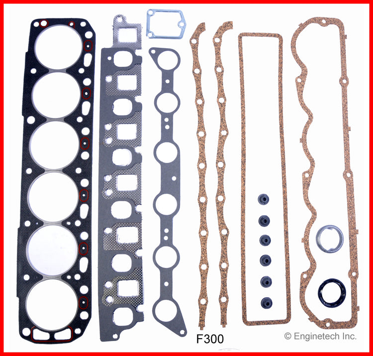 Enginetech F300 Rebuilders Engine Full Gasket Set for Ford Cars and Trucks