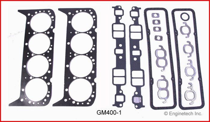 Enginetech GM400-1 Engine Full Gasket Set for GMC and Chevrolet Cars and Trucks