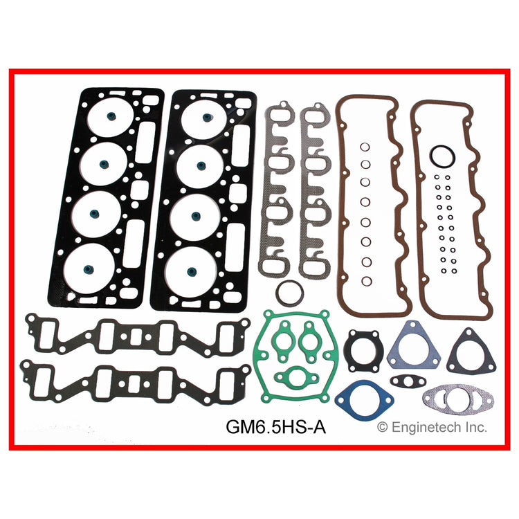 Enginetech GMC/Chevrolet 6.5L V8 Engine Cylinder Head Gasket Set (Part # GM6.5HS-A)