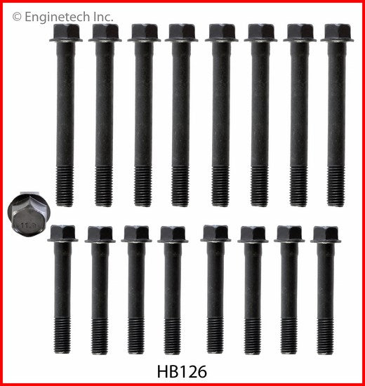 Enginetech HB126 Engine Head Bolt Set for One Cylinder - Fits Isuzu Pickup, Rodeo, Trooper & Jeep Cherokee