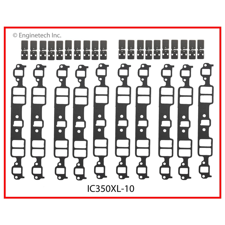 Enginetech IC350XL-10 Engine Intake Manifold Gasket for GMC and Chevrolet Vehicles