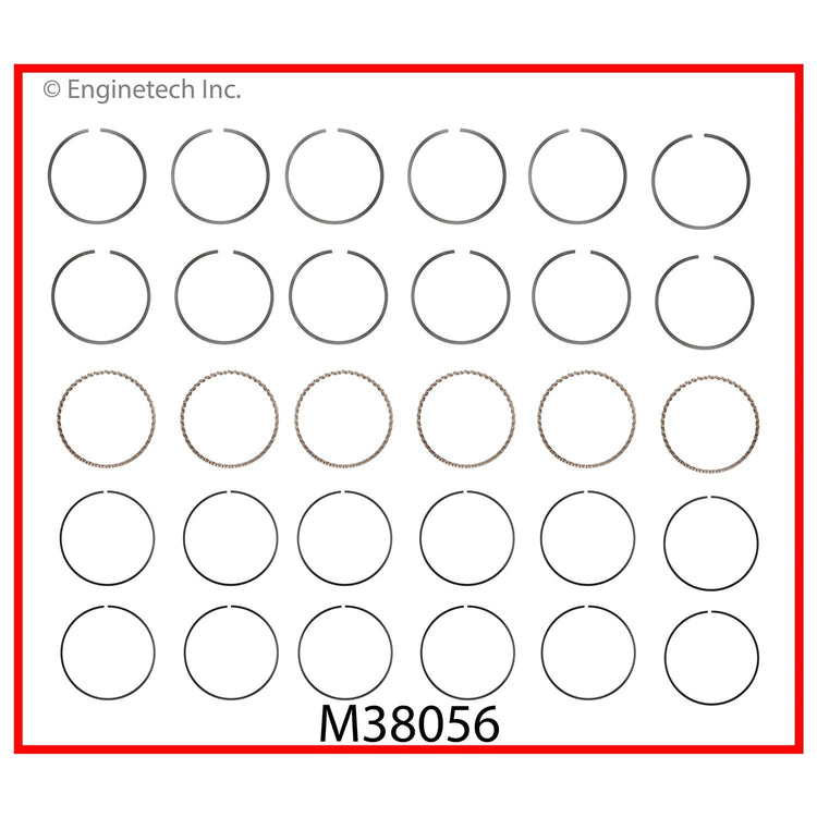 Enginetech M38056-030 Engine Premium Piston Ring Complete Set for Buick Century