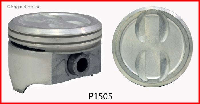 Enginetech P1505(6)STD Engine Piston Set Without Rings for 4-Inch Bore Engines