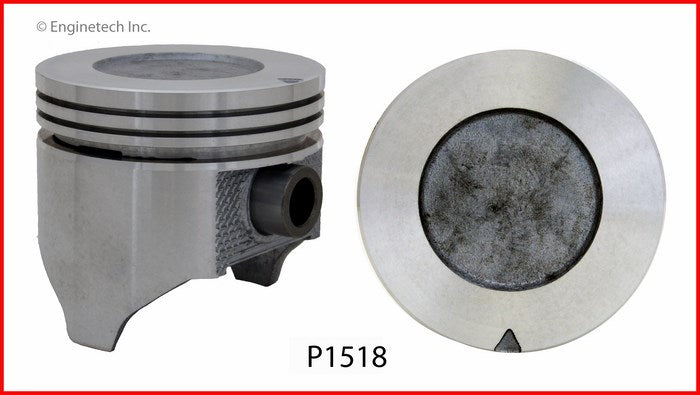 Enginetech P1518(6)060 Engine Piston Set Without Rings for Ford Vehicles