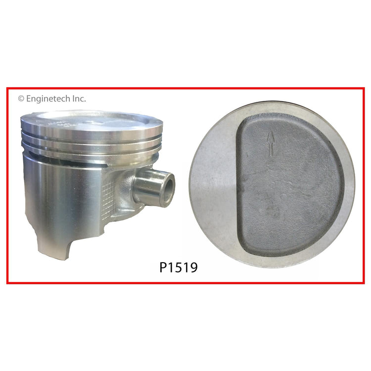 Enginetech P1519(1)STD Engine Single Piston Without Rings for Classic American Motors and Jeep Vehicles