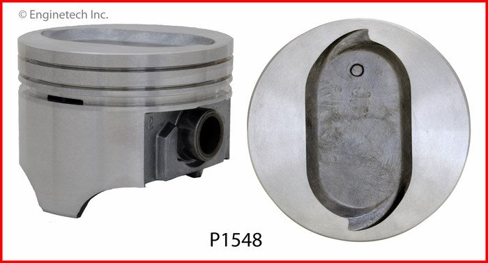 Enginetech P1548(8)040 Engine Piston Set Without Rings for 1972-1974 Ford Trucks and Sedans