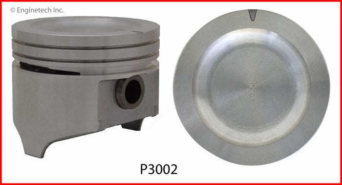 Enginetech Piston Set Without Rings for Jeep DJ5 and CJ5 (Part P3002(4)030)