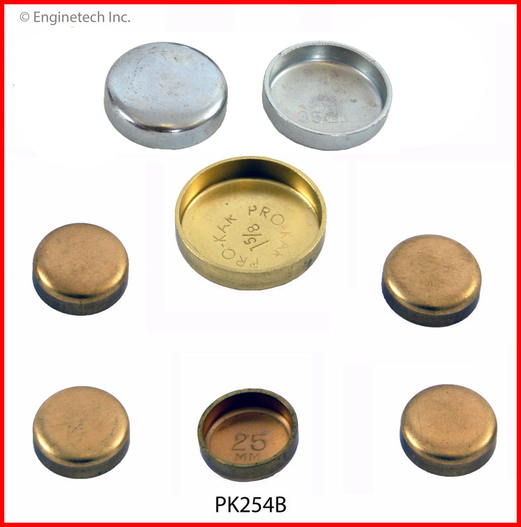 Enginetech PK254B Brass Engine Expansion Plug Kit for Chrysler, Hyundai, and More