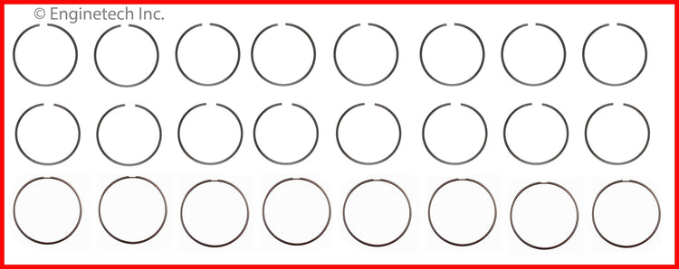 Enginetech S40518-STD Premium Piston Ring Complete Set for Engine Rebuilds