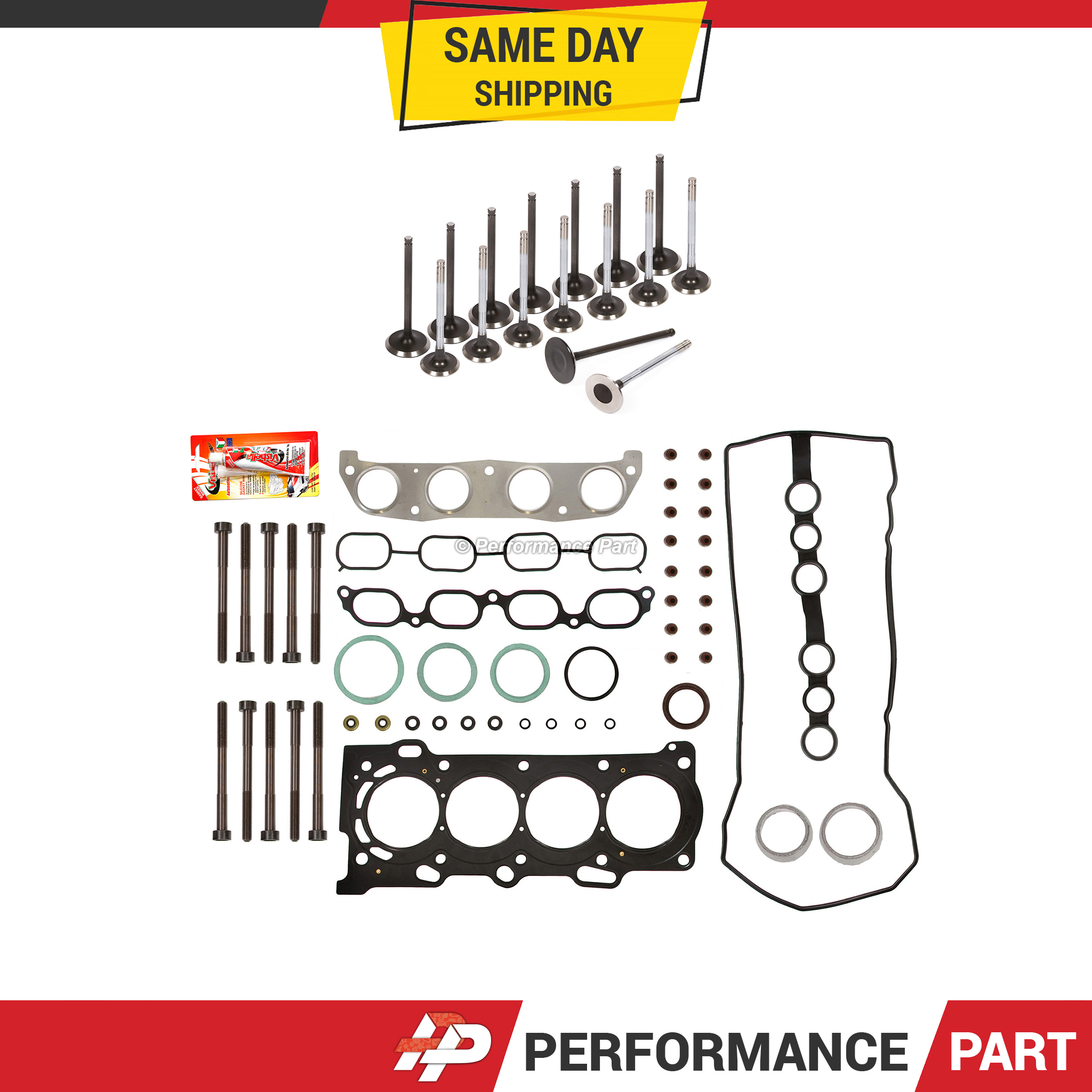 Head Gasket Set Intake Exhaust Valves Fit Toyota Chevrolet L