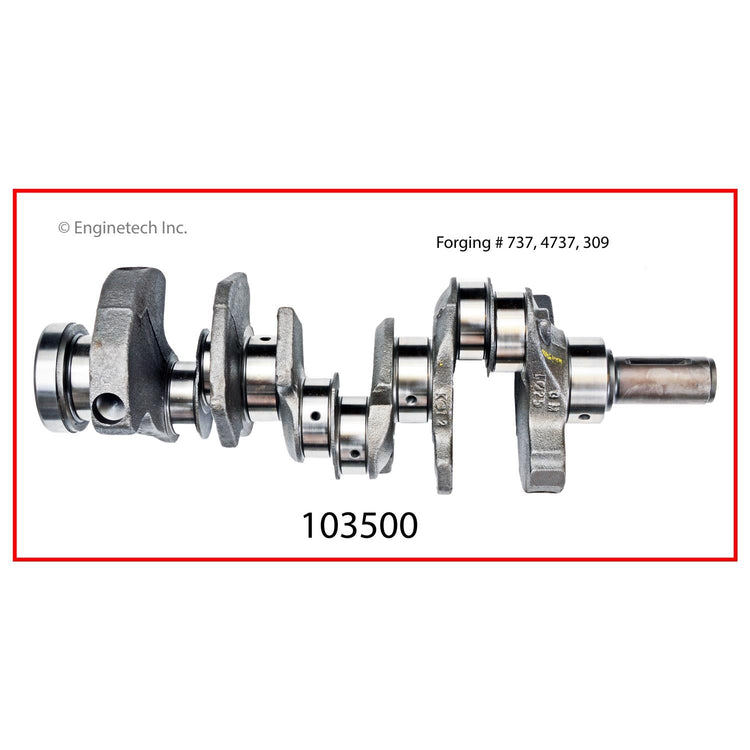 Enginetech Remanufactured Engine Crankshaft Kit with Main and Rod Bearings for Buick (Part #103500)