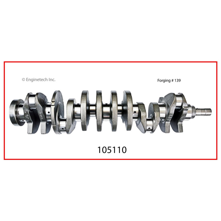 Enginetech Remanufactured Engine Crankshaft Kit with Main and Rod Bearings for GMC Envoy and Chevrolet Trailblazer 2006-2007