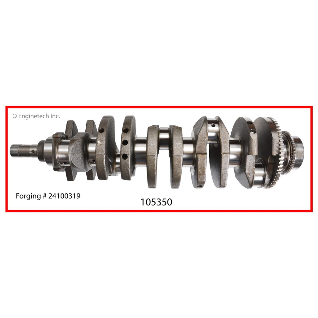 Enginetech Remanufactured Engine Crankshaft Kit with Main and Rod Bearings for Chevrolet Colorado and GMC Canyon 2004-2012