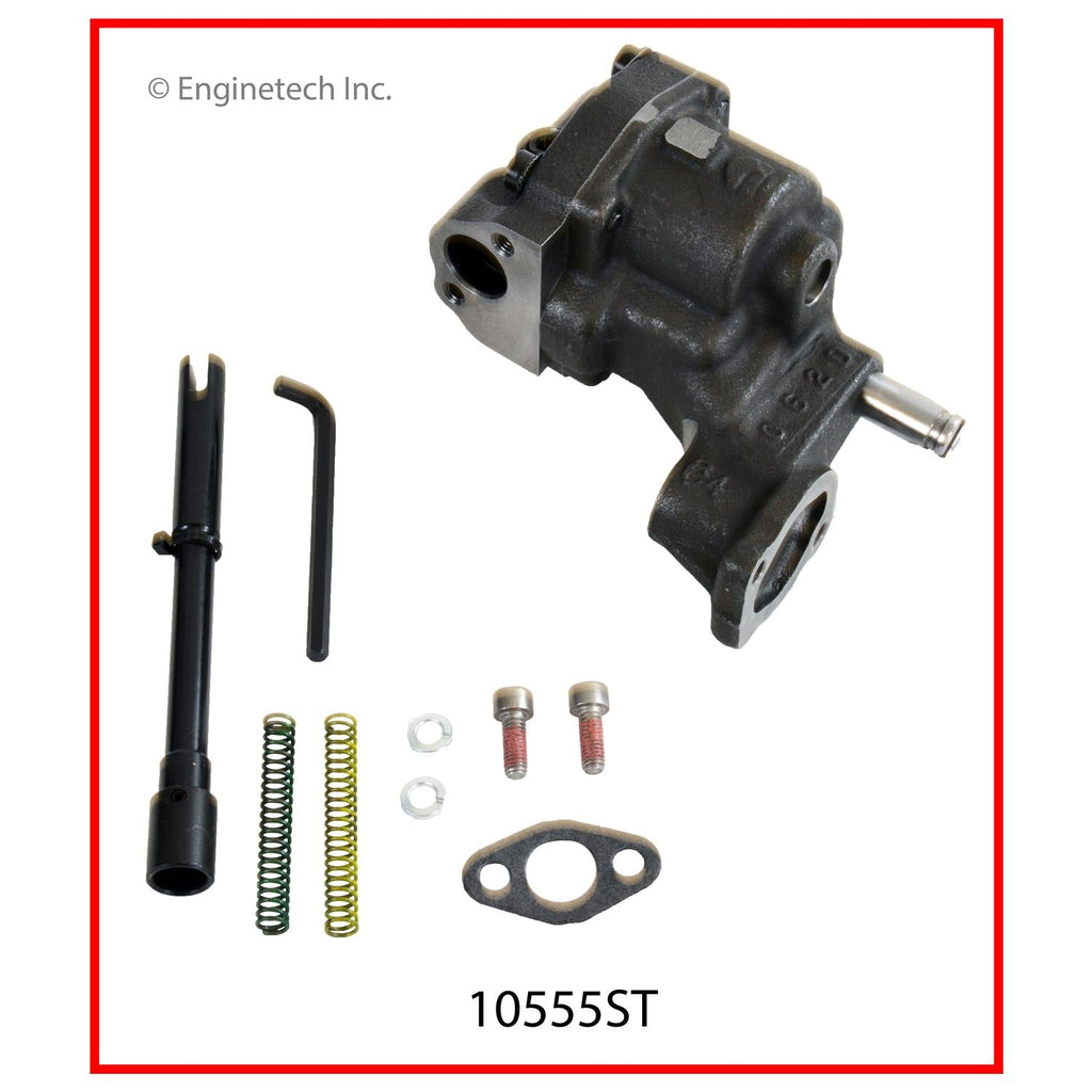 Enginetech Melling Shark Tooth Oil Pump (Part #10555ST) for GMC and Chevrolet C1500 Suburban