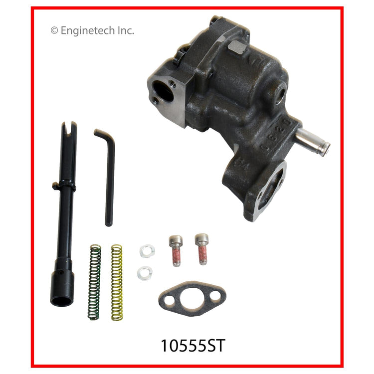 Enginetech Melling Shark Tooth Oil Pump (Part #10555ST) for GMC and Chevrolet C1500 Suburban