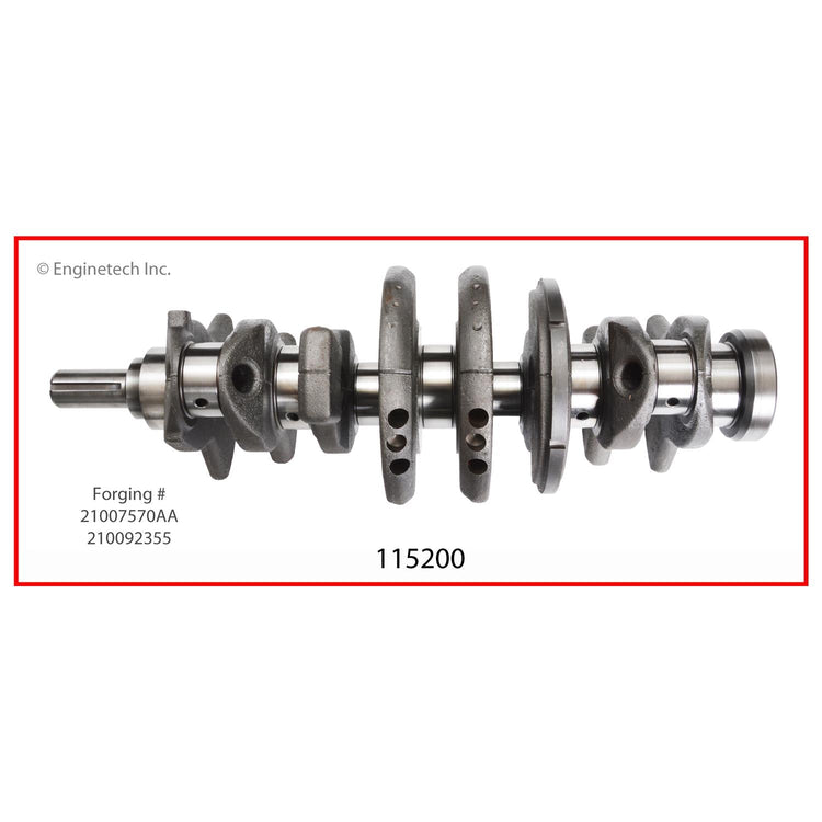 Enginetech Remanufactured Engine Crankshaft Kit with Main and Rod Bearings for Saturn SC1 & SC2 (Part #115200)