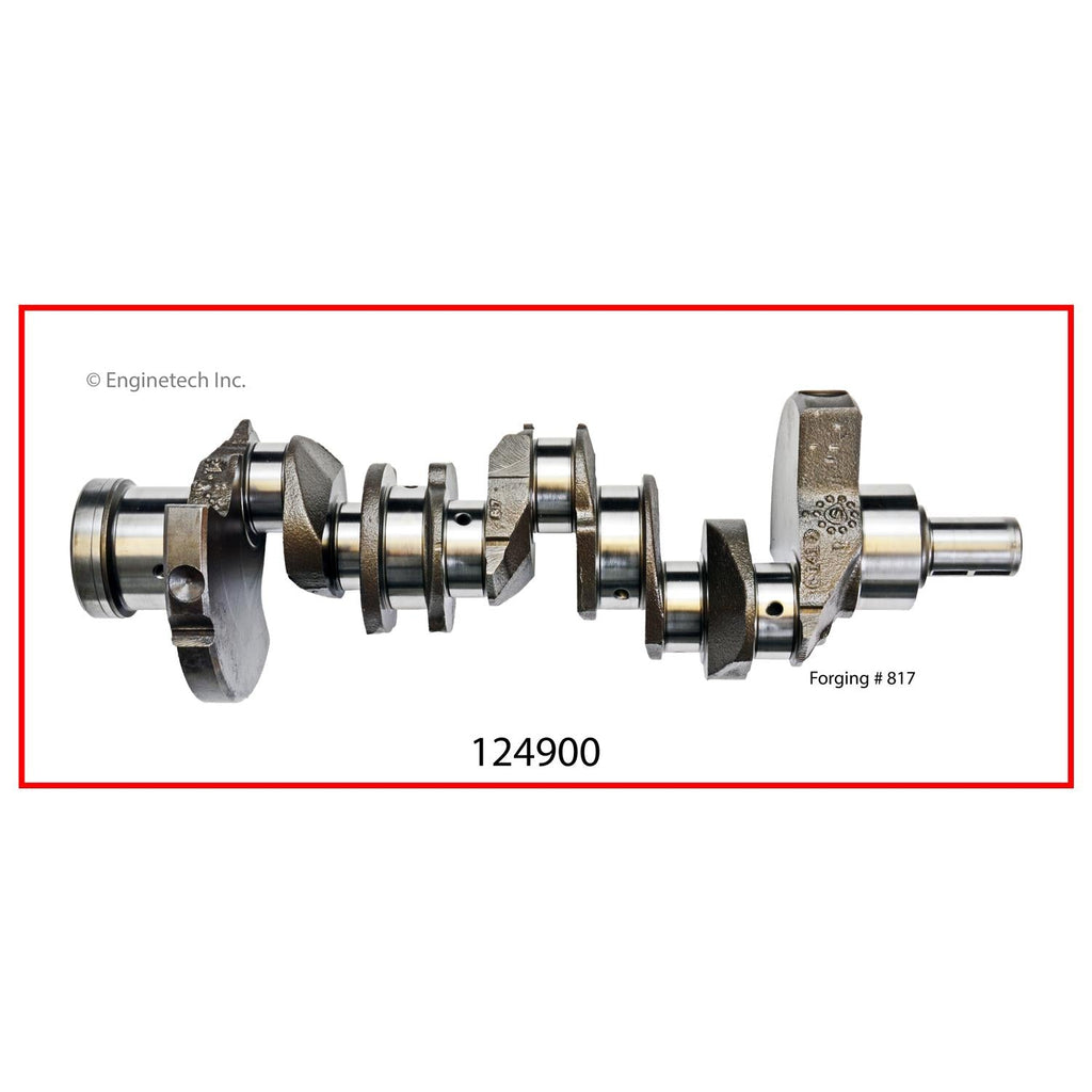 Enginetech Remanufactured Engine Crankshaft Kit with Main and Rod Bearings for Jeep, Buick, Cadillac Models