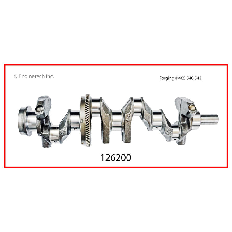 Enginetech Remanufactured Engine Crankshaft Kit with Main and Rod Bearings for Buick Century and Skylark, Chevrolet Astro
