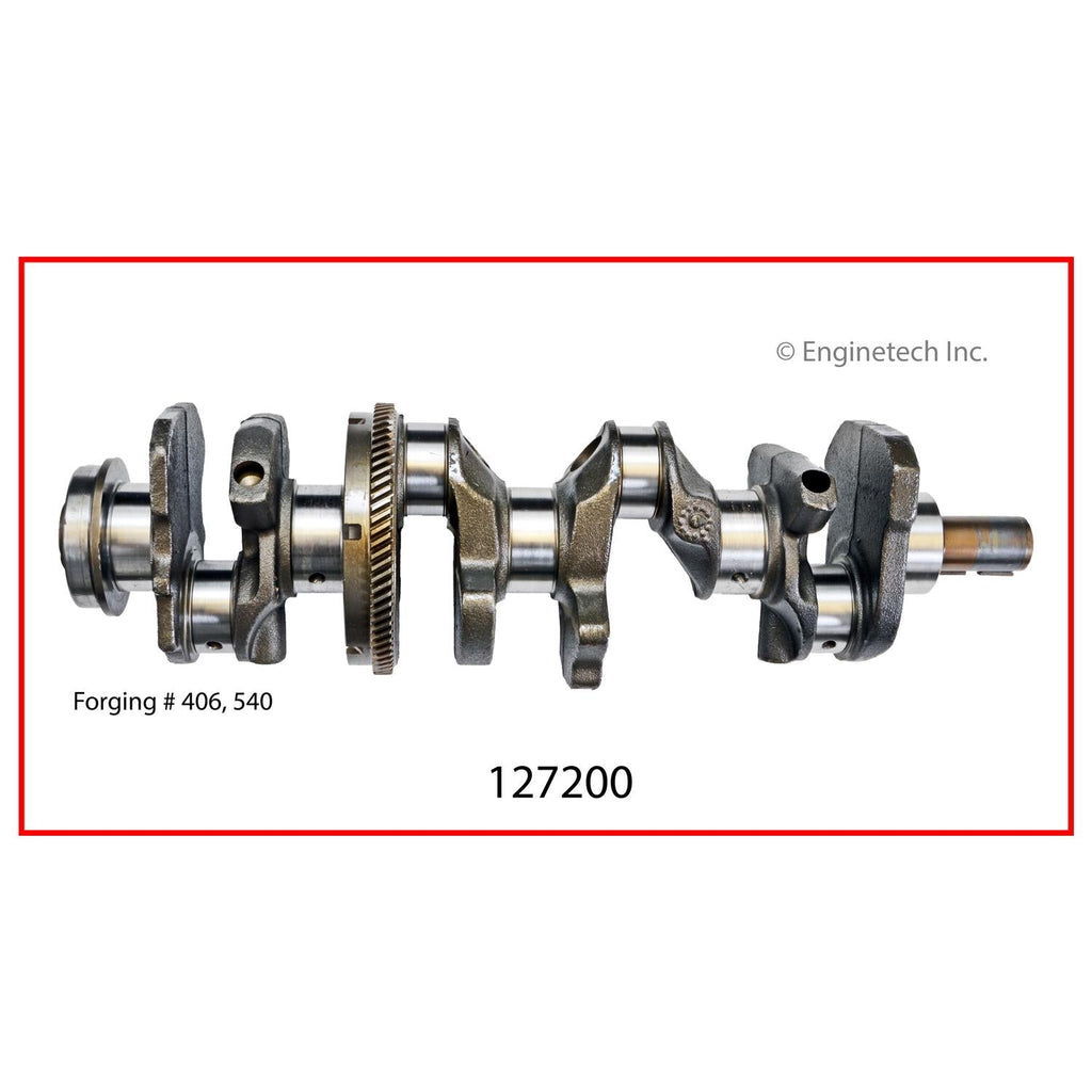 Enginetech Remanufactured Engine Crankshaft Kit with Main and Rod Bearings for Buick and Chevrolet Models