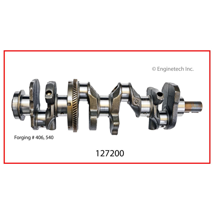 Enginetech Remanufactured Engine Crankshaft Kit with Main and Rod Bearings for Buick and Chevrolet Models