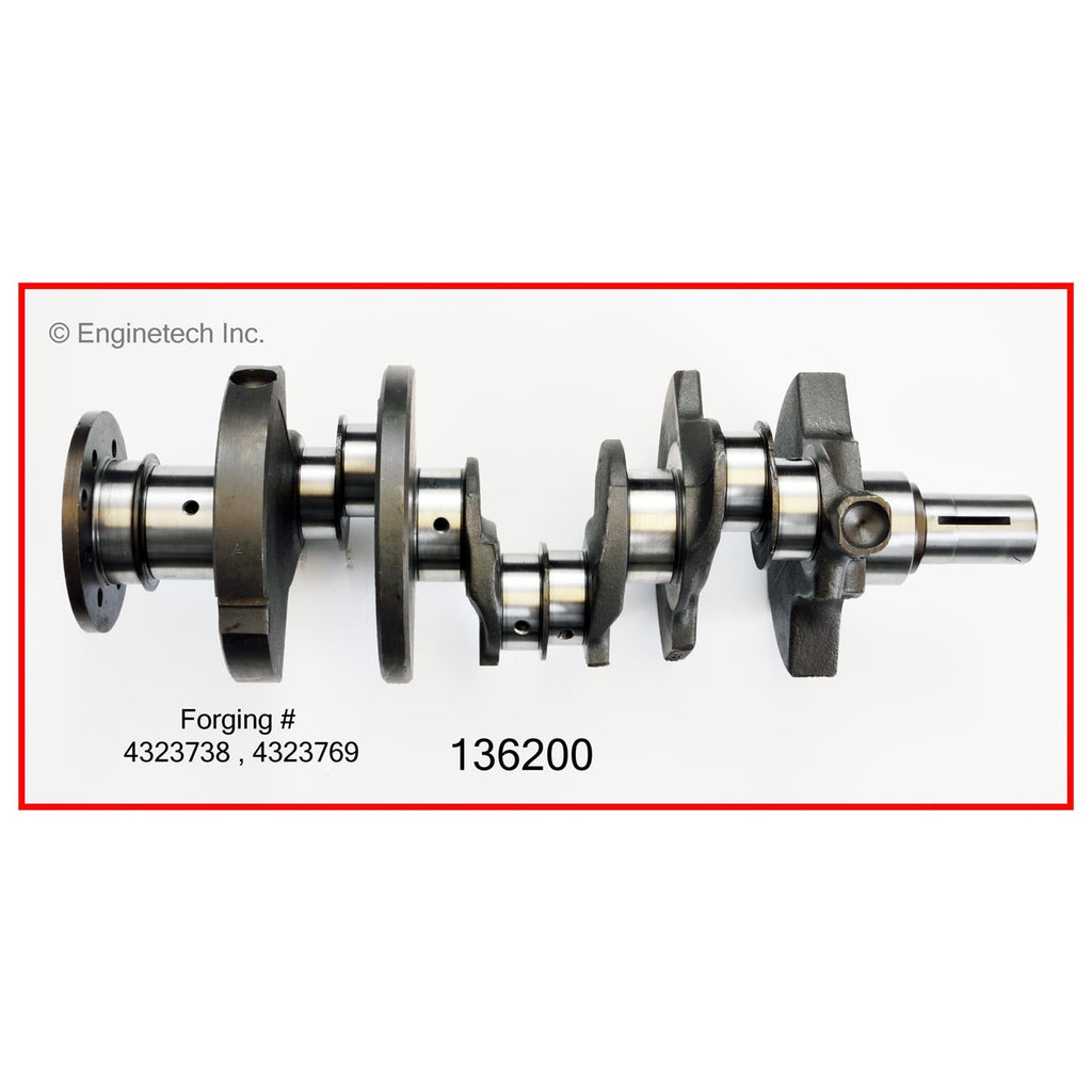 Enginetech Remanufactured Engine Crankshaft Kit with Main and Rod Bearings for Dodge B150 (1988-1997)