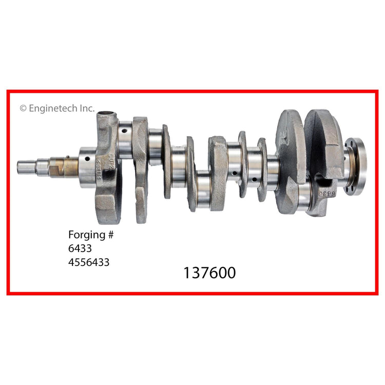 Enginetech Remanufactured Engine Crankshaft Kit with Main and Rod Bearings for Chrysler Vehicles