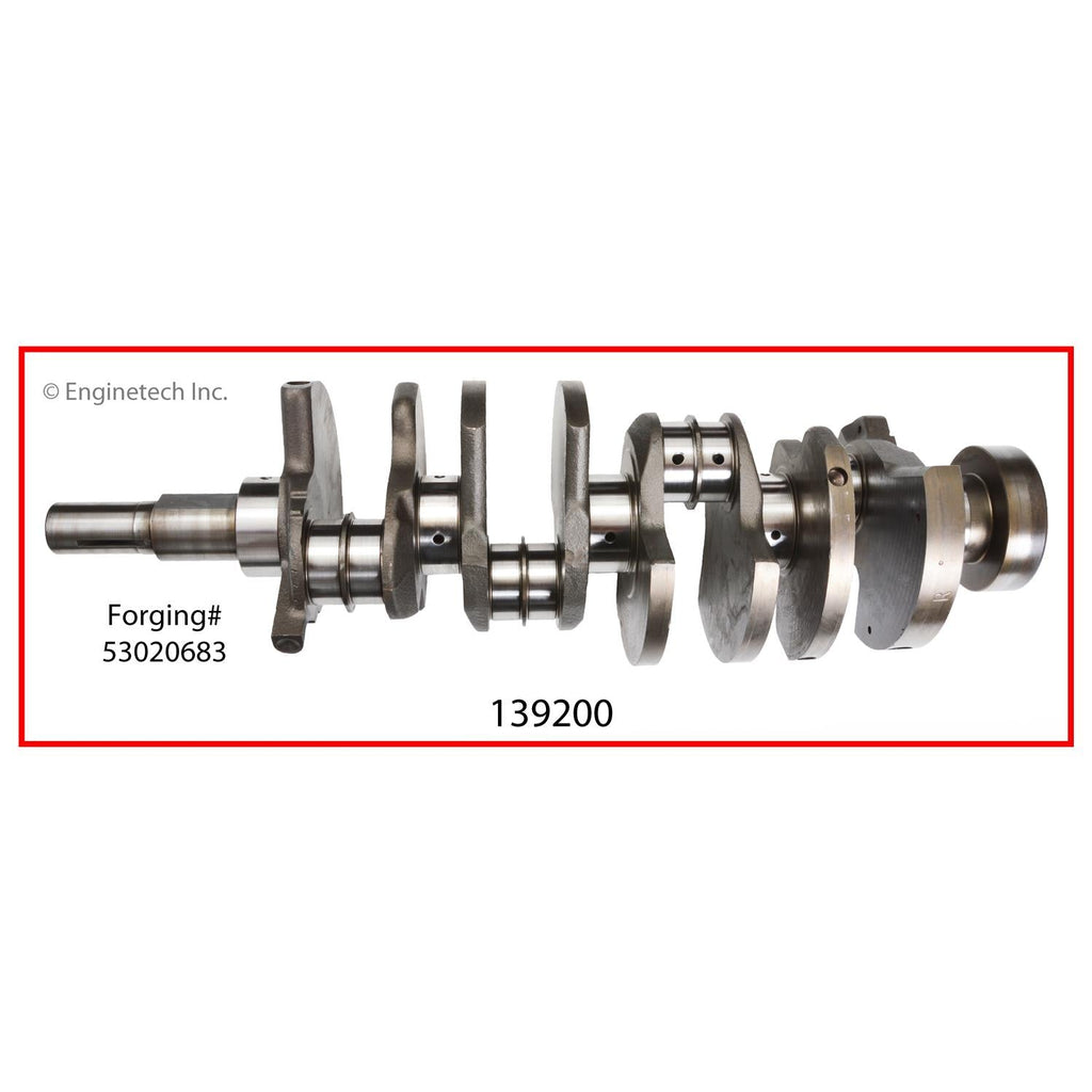 Enginetech Remanufactured Engine Crankshaft Kit with Main and Rod Bearings for Dodge and Jeep (Part 139200)