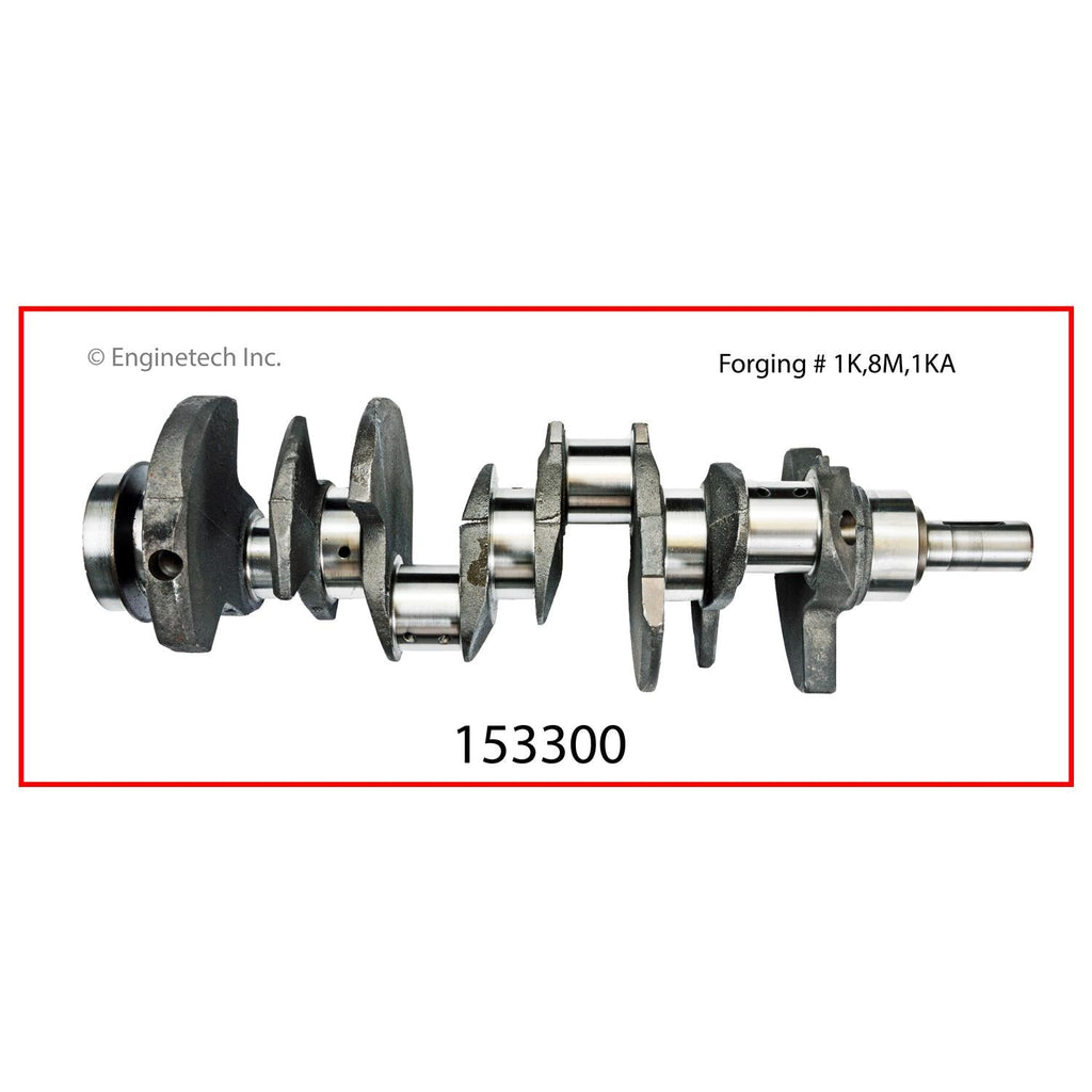 Enginetech 153300 Remanufactured Engine Crankshaft Kit with Main and Rod Bearings for Ford Broncos and E-Series Vans
