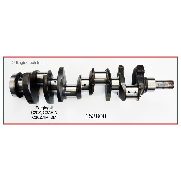 Enginetech Part Number 153800 Remanufactured Engine Crankshaft Kit with Main and Rod Bearings for Ford Vehicles