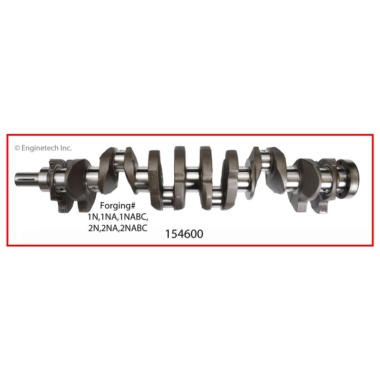 Enginetech Remanufactured Engine Crankshaft Kit with Main and Rod Bearings for Ford P-350 and F-250 (Part #154600)