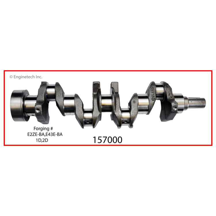 Enginetech Remanufactured Engine Crankshaft Kit with Main and Rod Bearings for Ford Ranger and Aerostar
