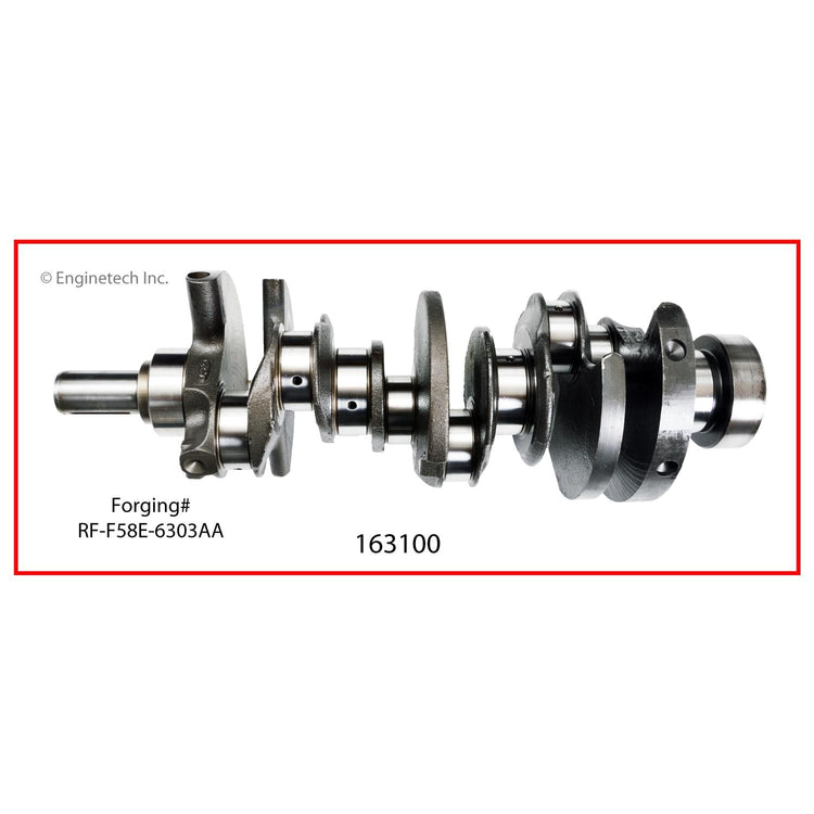 Enginetech Remanufactured Engine Crankshaft Kit with Main and Rod Bearings for Ford Taurus, Mercury Sable, Ford Ranger (Part #163100)