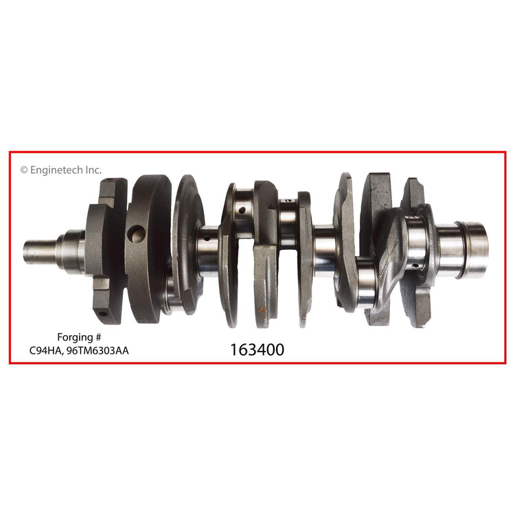 Enginetech Remanufactured Engine Crankshaft Kit with Main and Rod Bearings for Ford Vehicles