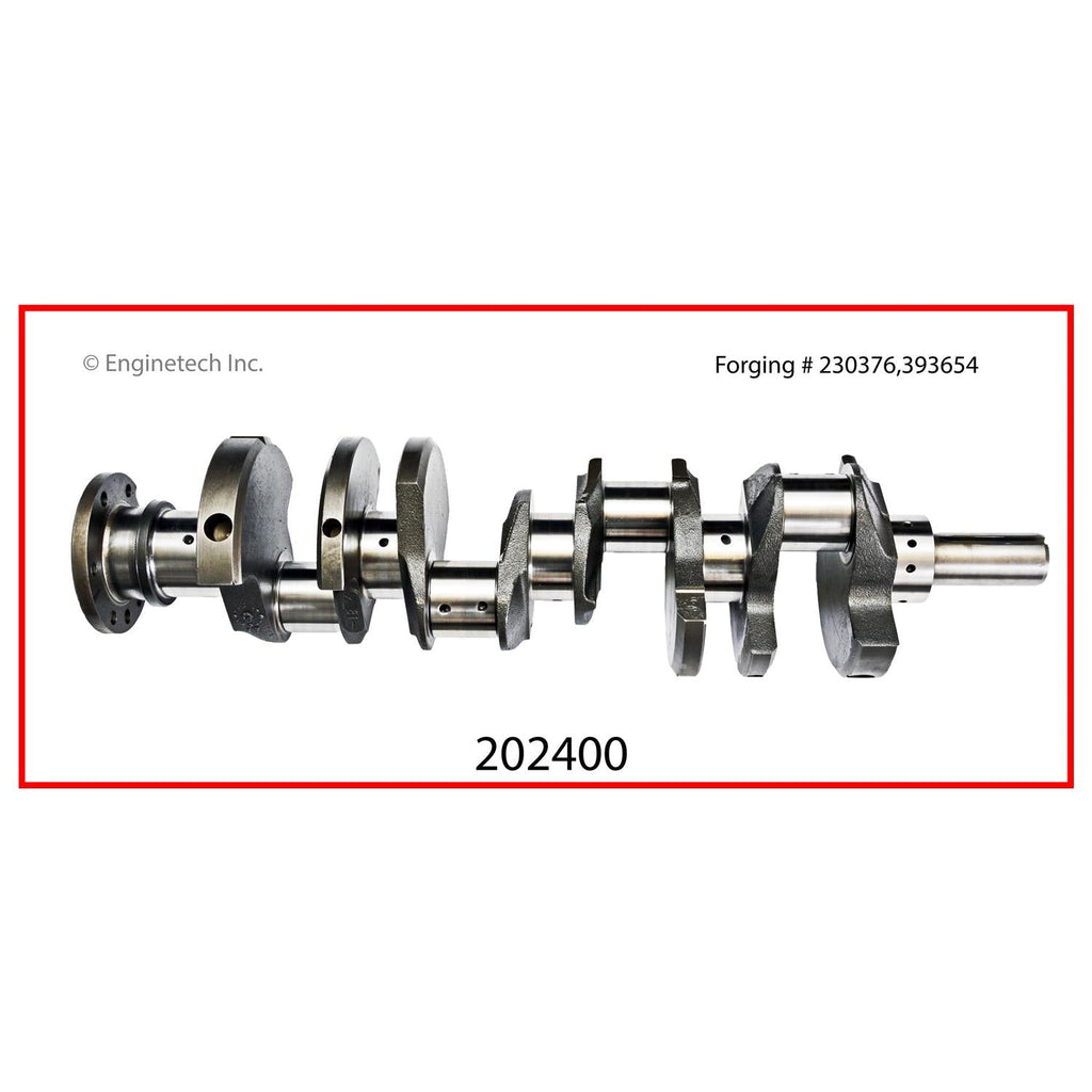 Enginetech 202400 Remanufactured Engine Crankshaft Kit with Main and Rod Bearings for Oldsmobile Cutlass (1968-1974)
