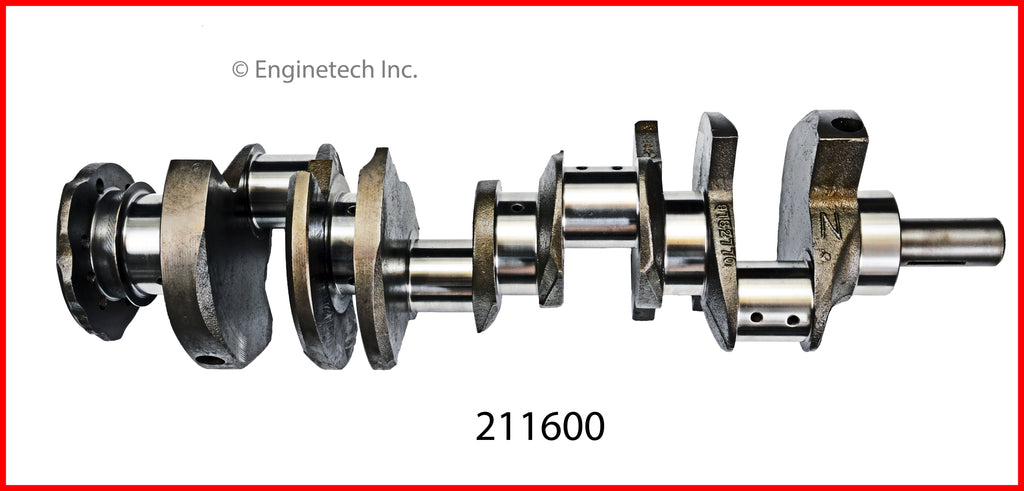 Enginetech Remanufactured Engine Crankshaft Kit with Main and Rod Bearings for Pontiac Tempest and Laurentian