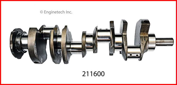 Enginetech Remanufactured Engine Crankshaft Kit with Main and Rod Bearings for Pontiac Tempest and Laurentian