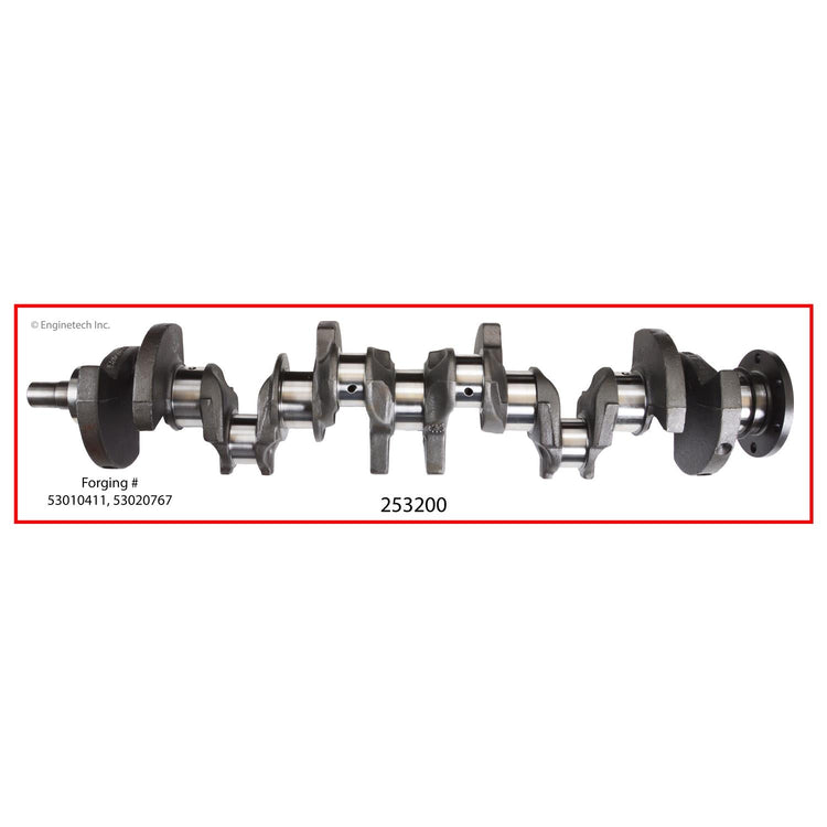 Enginetech Remanufactured Engine Crankshaft Kit with Main and Rod Bearings for Jeep Cherokee