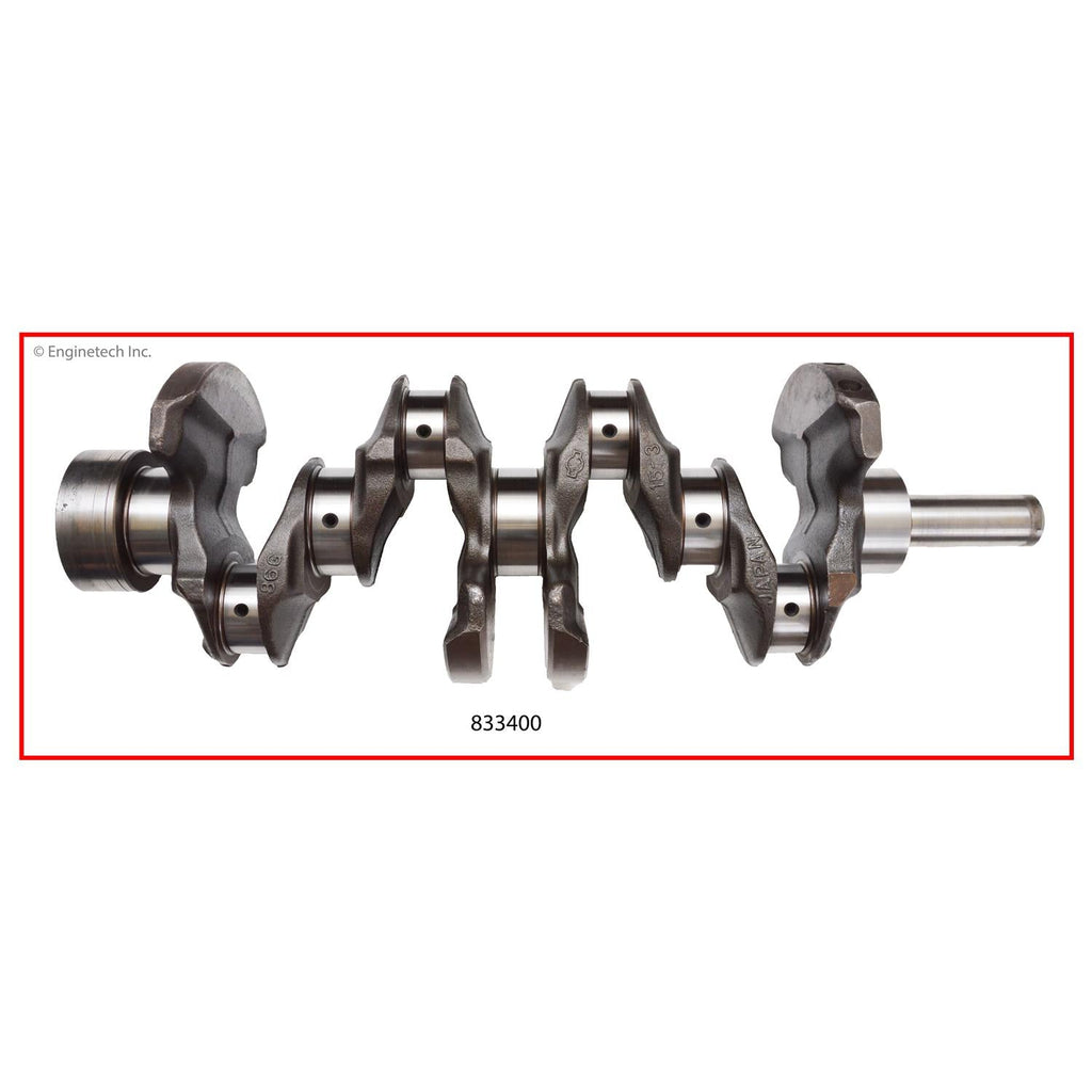 Enginetech Remanufactured Engine Crankshaft Kit with Main and Rod Bearings for Nissan 240SX, Frontier, and Xterra