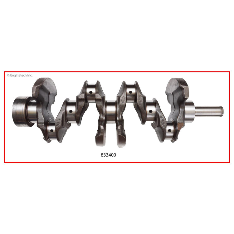 Enginetech Remanufactured Engine Crankshaft Kit with Main and Rod Bearings for Nissan 240SX, Frontier, and Xterra