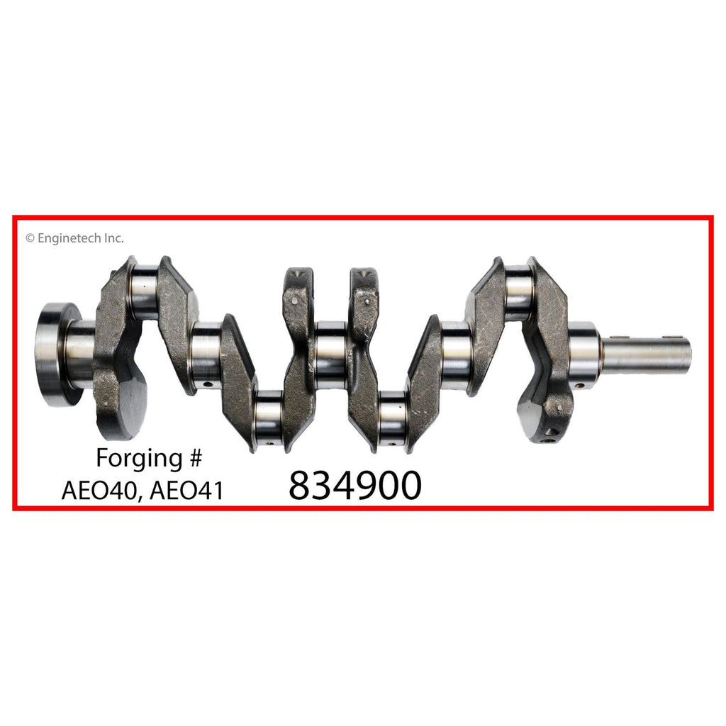 Enginetech Remanufactured Engine Crankshaft Kit with Main and Rod Bearings for Nissan Vehicles